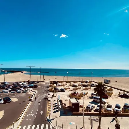CHILL magnifique vue sur la mer et le port au coeur de la ville en première ligne Canet-en-Roussillon Esterno foto